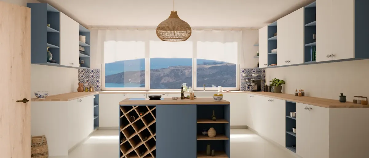 Bucătărie cu vedere la mare, Mediterranean Serenity