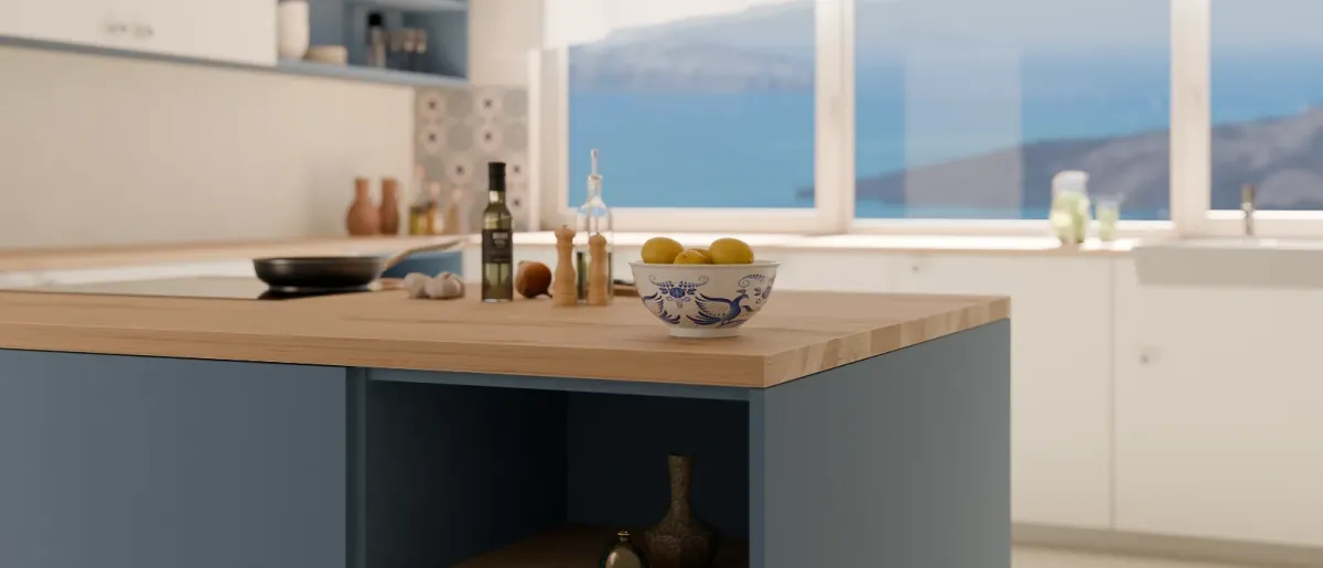 Zonă de dining luminoasă, Mediterranean Serenity