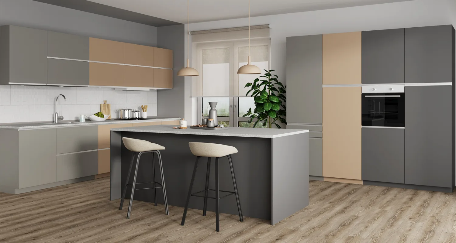 SOFT TOUCH DARK GRAY - randare aplicată pe mobilier